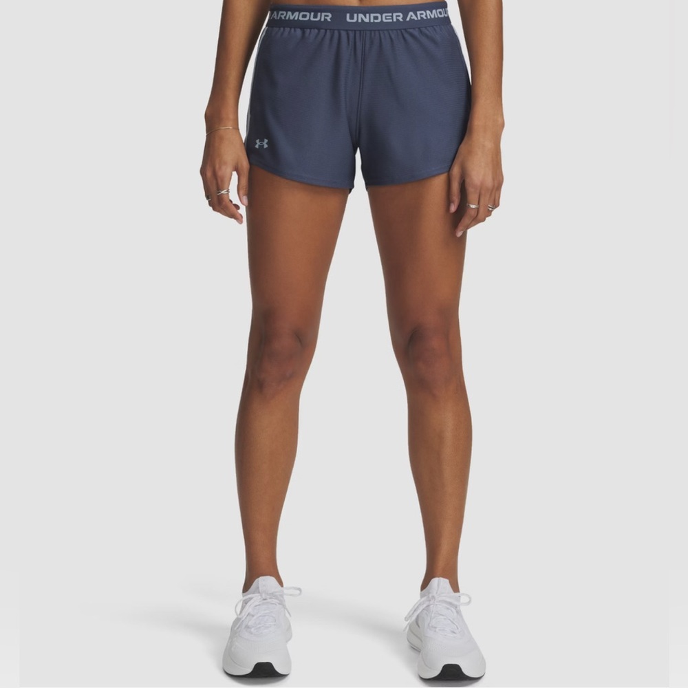 NWT $30 Under Armour Women's Dark Blue/Grey Athletic Shorts XXL